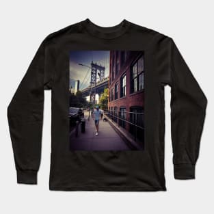 Manhattan Bridge Dumbo Brooklyn NYC Long Sleeve T-Shirt